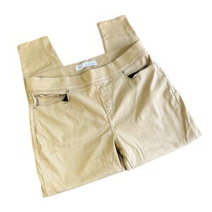 Levis Signature Womens Pull-On Super Skinny Pants Size 20W W39 Beige Cotton Blen